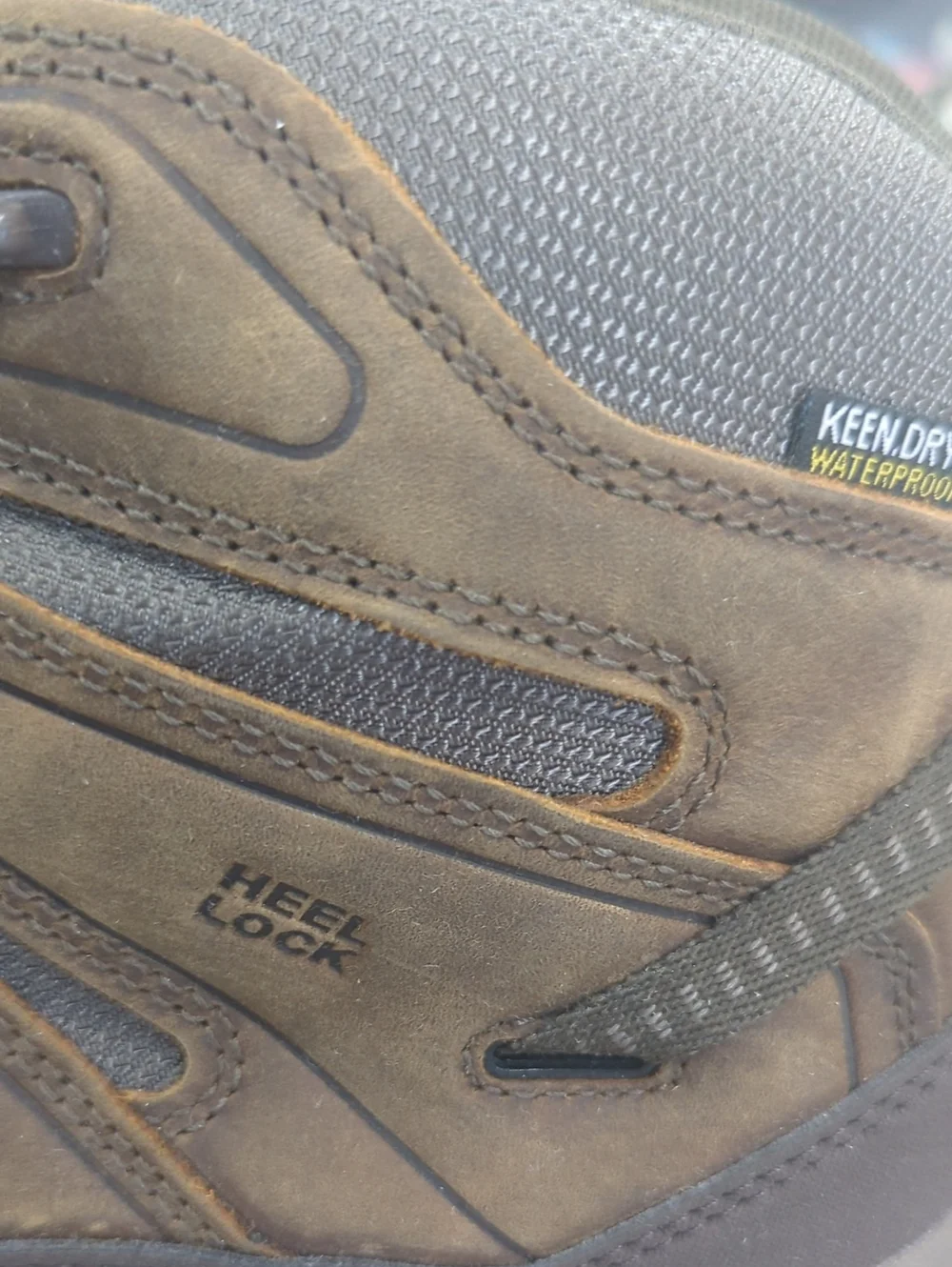 Keen Men's Brown and Gray Waterproof Mid-Height Hiking Boots
